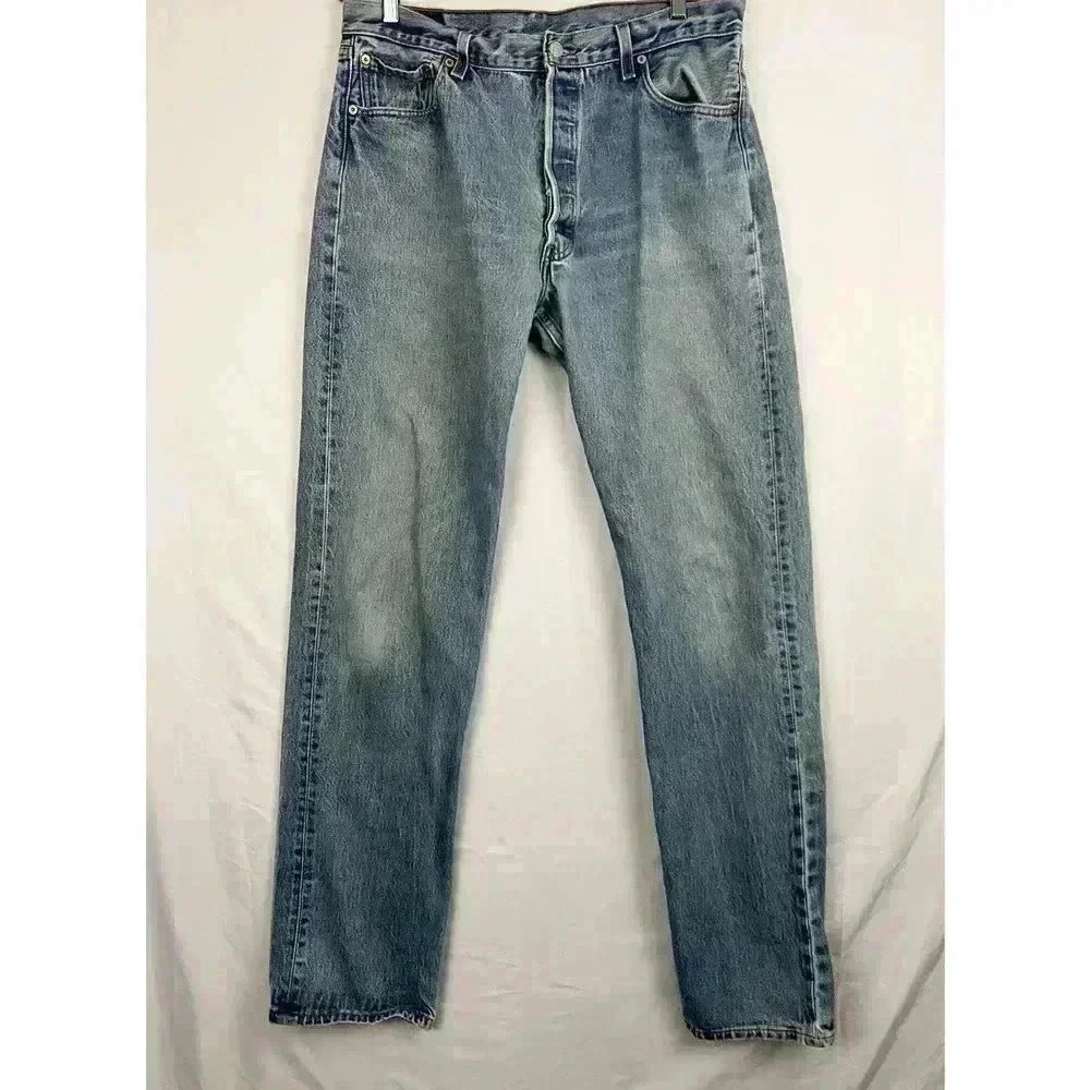 VTG Levi's 501XX Button-fly Jeans 38x40 Mens Made in USA Distressed 100% Cotton